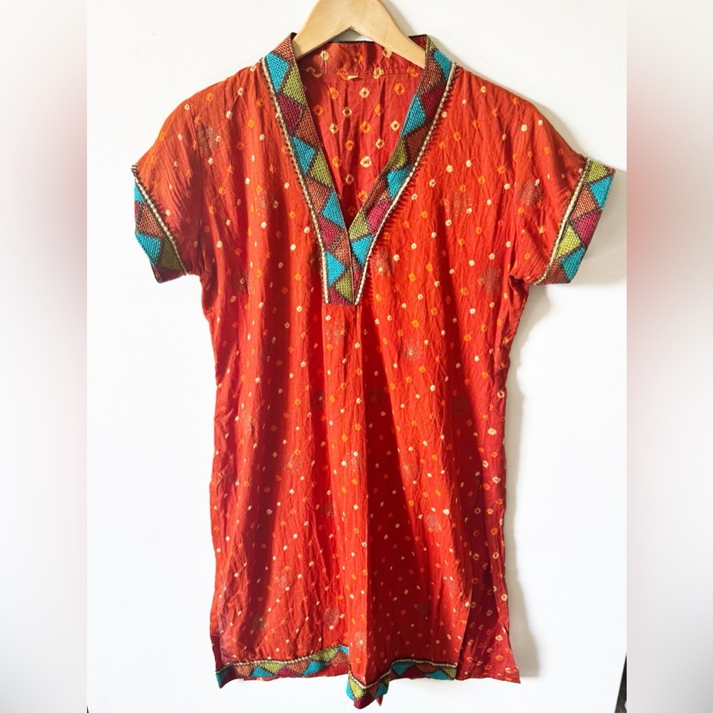 Bandhni Tie Dye print kurti women’s tunic - traditional